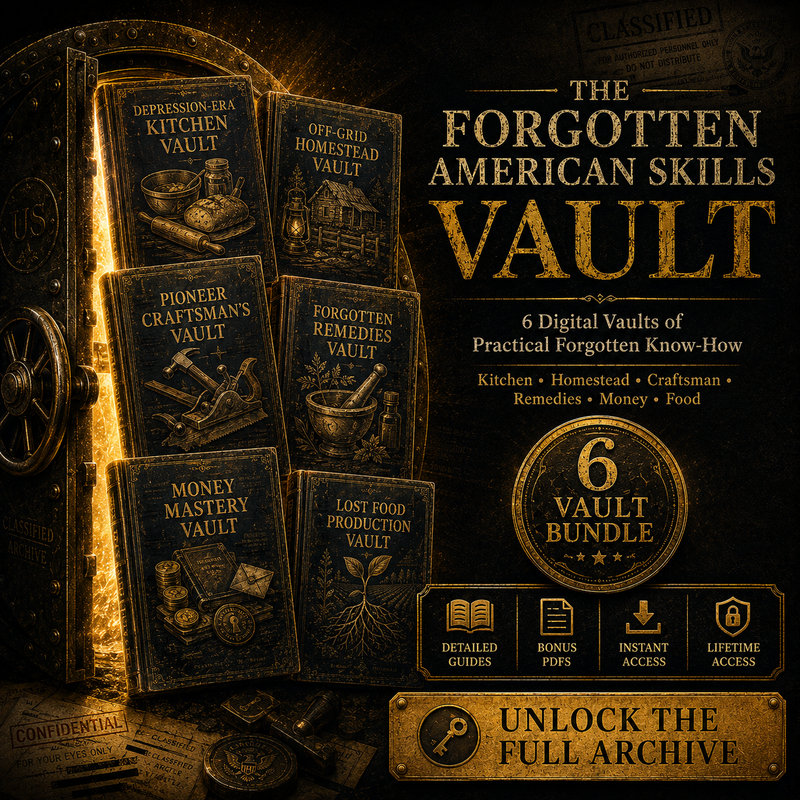 The Forgotten American Skills Vault — 6 Vault Bundle, unlock the full archive