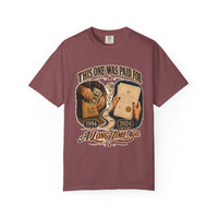 This One Was Paid For — legacy heritage tee lifestyle shot, generational tribute