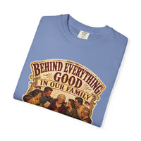 color:Washed Denim | Behind Everything Good in Our Family — Washed Denim folded view