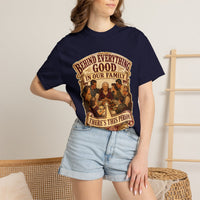color:True Navy | Behind Everything Good in Our Family — True Navy lifestyle view