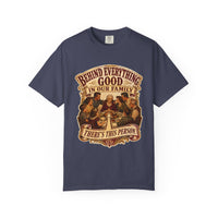 color:Denim | Behind Everything Good in Our Family — Denim front view