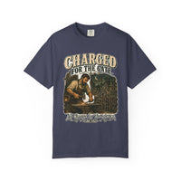 color:Denim | Charged for the Gate — Denim front view
