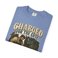 color:Washed Denim | Charged for the Gate — Washed Denim folded view