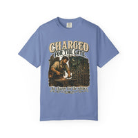color:Washed Denim | Charged for the Gate — Washed Denim front view