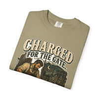 color:Khaki | Charged for the Gate — Khaki folded view