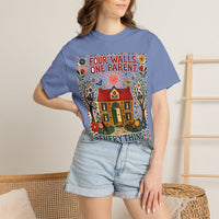 color:Washed Denim | Four Walls, One Parent, Everything They Needed — Washed Denim lifestyle view