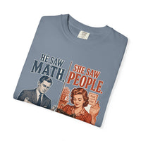 color:Blue Jean | He Saw Math, She Saw People — Blue Jean folded view