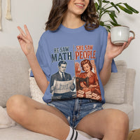 color:Washed Denim | He Saw Math, She Saw People — Washed Denim model view