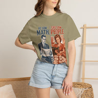 color:Khaki | He Saw Math, She Saw People — Khaki lifestyle view