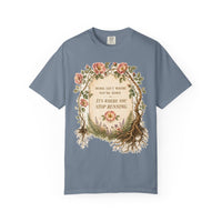 color:Blue Jean | Home Isn't Where You're Born. It's Where You Stop — Blue Jean front view