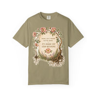 color:Khaki | Home Isn't Where You're Born. It's Where You Stop — Khaki front view