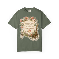 color:Moss | Home Isn't Where You're Born. It's Where You Stop — Moss front view
