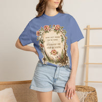 color:Washed Denim | Home Isn't Where You're Born. It's Where You Stop — Washed Denim lifestyle view