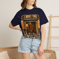 color:True Navy | I Built This So Someone Could Stay — True Navy lifestyle view