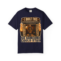 color:True Navy | I Built This So Someone Could Stay — True Navy front view