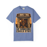 color:Washed Denim | I Built This So Someone Could Stay — Washed Denim front view