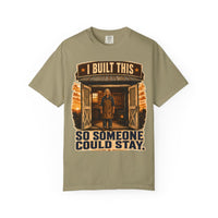 color:Khaki | I Built This So Someone Could Stay — Khaki front view
