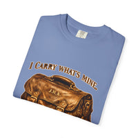 color:Washed Denim | I Carry What's Mine. That's Not a Burden. That's the Job — Washed Denim folded view