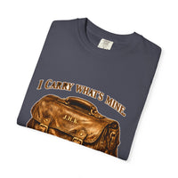 color:Navy | I Carry What's Mine. That's Not a Burden. That's the Job — Navy folded view