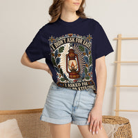 color:True Navy | I Didn't Ask for Easy. I Asked for Enough to Keep Going — True Navy lifestyle view