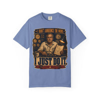 color:Washed Denim | I Don't Announce the Work. I Just Do It. — Washed Denim front view