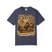 color:Denim | I Learned by Watching. Now I Am What I Watched. — Denim front view