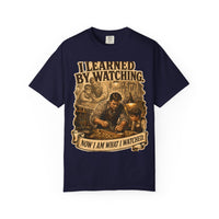 color:True Navy | I Learned by Watching. Now I Am What I Watched. — True Navy front view