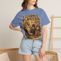 color:Washed Denim | I Learned by Watching. Now I Am What I Watched. — Washed Denim lifestyle view