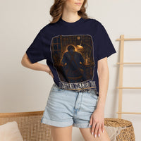 color:True Navy | I Never Needed You to Watch Me Work — True Navy lifestyle view