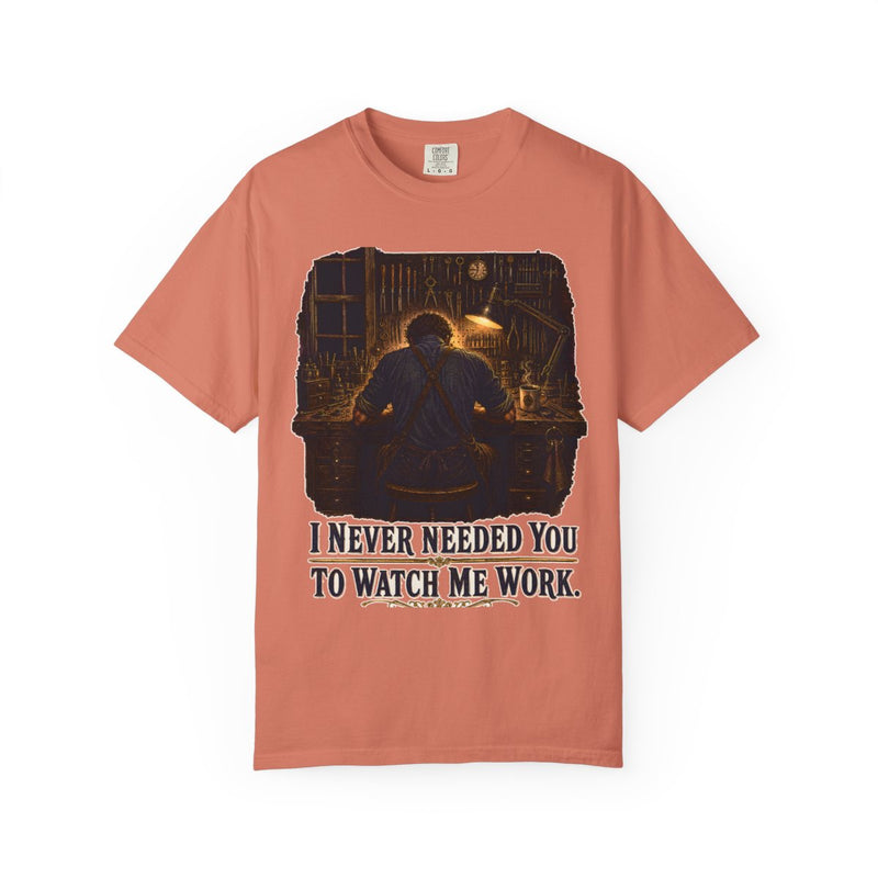 color:Terracotta | I Never Needed You to Watch Me Work — Terracotta front view