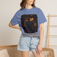 color:Washed Denim | I Never Needed You to Watch Me Work — Washed Denim lifestyle view