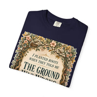 color:True Navy | I Planted Roots When They Told Me the Ground Was Wrong — True Navy folded view