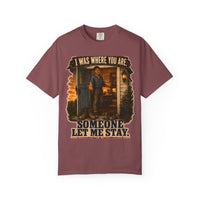 color:Brick | I Was Where You Are. Someone Let Me Stay. — Brick front view
