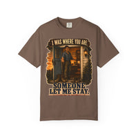 color:Espresso | I Was Where You Are. Someone Let Me Stay. — Espresso front view