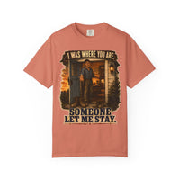 color:Terracotta | I Was Where You Are. Someone Let Me Stay. — Terracotta front view