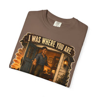 color:Espresso | I Was Where You Are. Someone Let Me Stay. — Espresso folded view