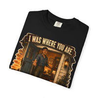 color:Black | I Was Where You Are. Someone Let Me Stay. — Black folded view
