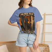 color:Washed Denim | I Was Where You Are. Someone Let Me Stay. — Washed Denim lifestyle view