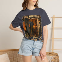 color:Navy | I Was Where You Are. Someone Let Me Stay. — Navy lifestyle view