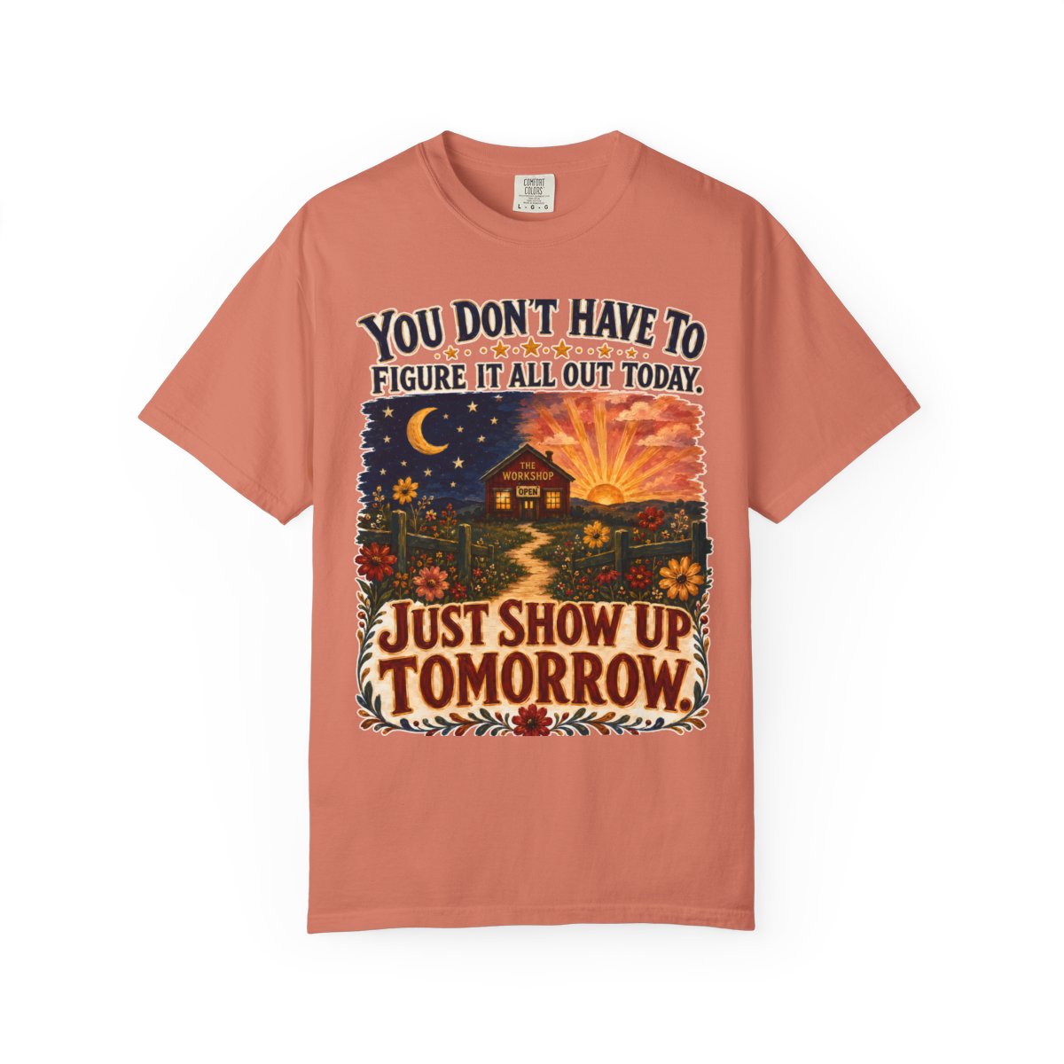 color:Terracotta | Just Show Up Tomorrow — Terracotta front view