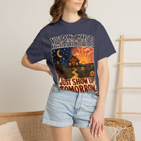 color:Denim | Just Show Up Tomorrow — Denim lifestyle view