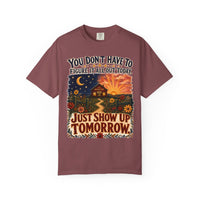 color:Brick | Just Show Up Tomorrow — Brick front view