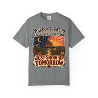 color:Grey | Just Show Up Tomorrow — Grey front view