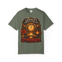 color:Moss | Loyalty Doesn't Clock Out at Midnight — Moss front view