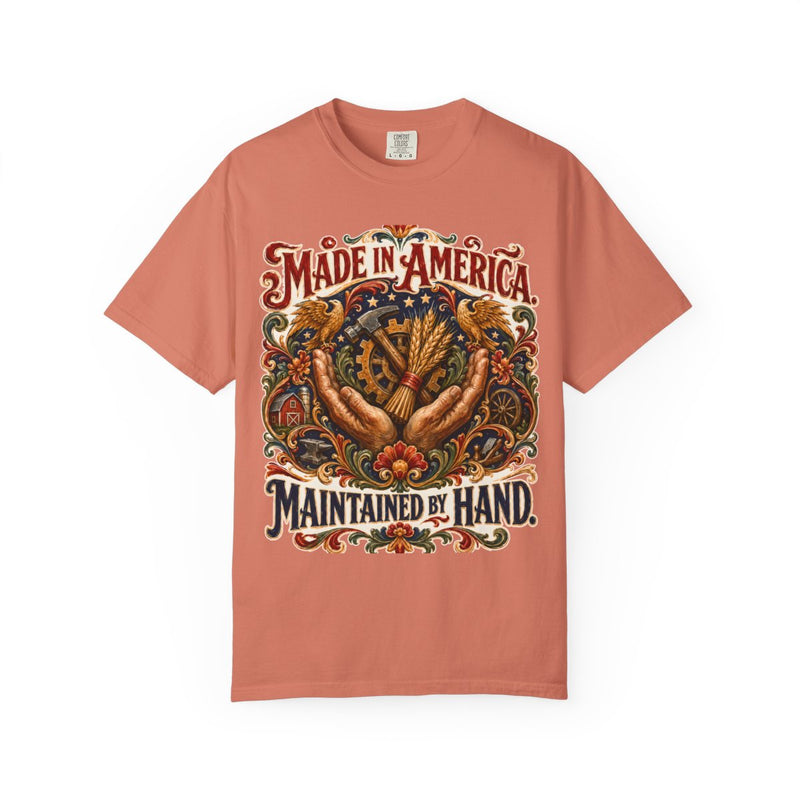 Made in America. Maintained by Hand. — front view