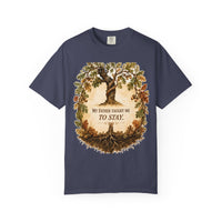 color:Denim | My Father Taught Me To Stay. — Denim front view