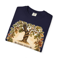color:True Navy | My Father Taught Me To Stay. — True Navy folded view