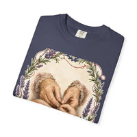 color:Denim | My Grandmother's Hands Taught Mine — Denim folded view