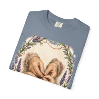 color:Blue Jean | My Grandmother's Hands Taught Mine — Blue Jean folded view