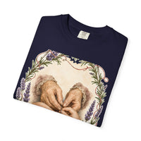 color:True Navy | My Grandmother's Hands Taught Mine — True Navy folded view